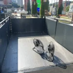 Vista della terrazza in allestimento del container Jägermeister.